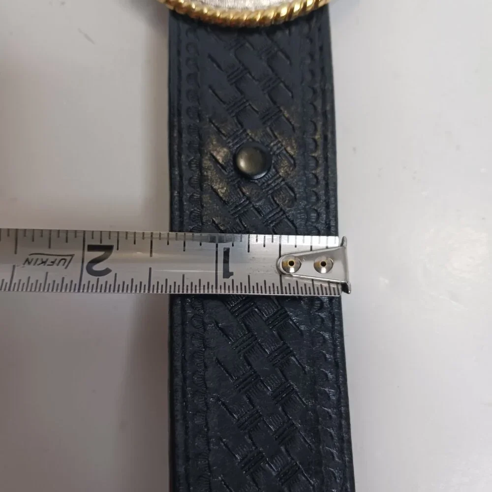 Nocona Vintage Buckle Men's Black Belt 42 x 105